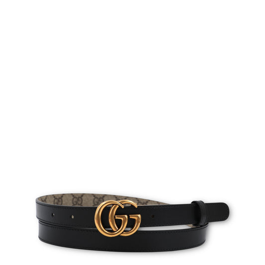 Gucci Marmont Wendegürtel GG/schwarz Gr. 110