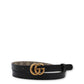 Gucci Marmont Wendegürtel GG/schwarz Gr. 110