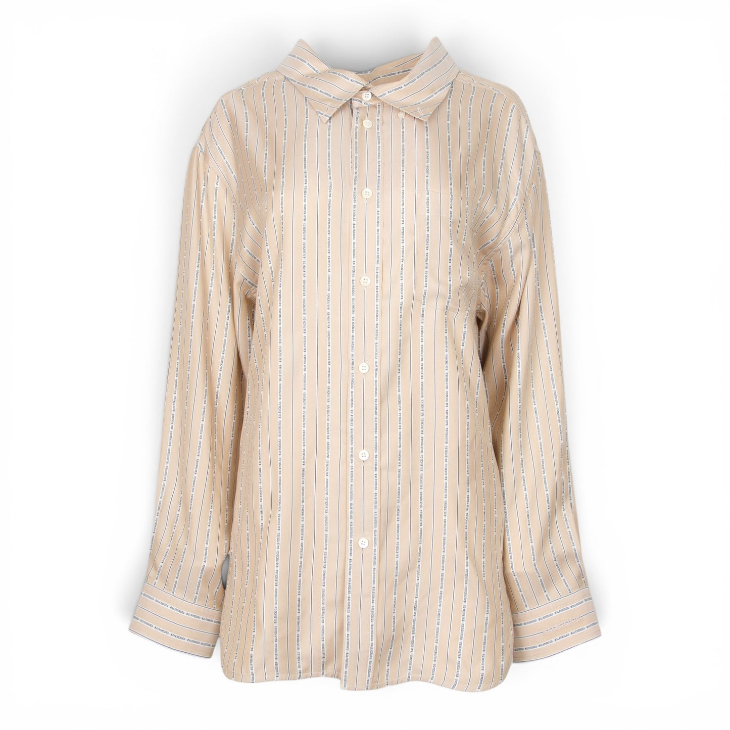 Balenciaga Bluse Seide beige Gr. 34