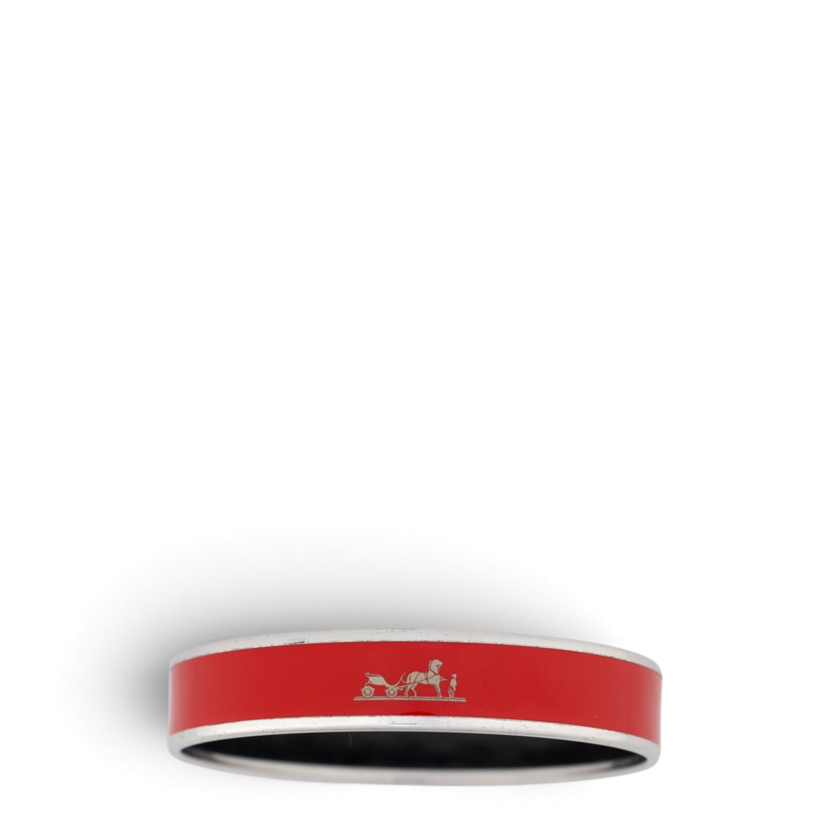 Hermès Calèche Armband rot Palladium