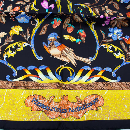 Hermès Carré "Pierres d'Orient et d'Occident" schwarz
