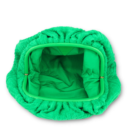 Bottega Veneta Pouch Intreccio Terry  "Grass"
