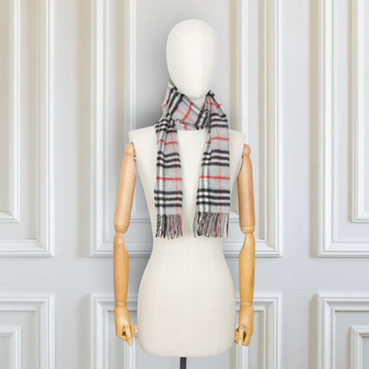 Burberry Schal Kaschmir grau kariert