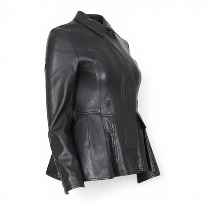 Dior Lederjacke schwarz FR 38 DE 36