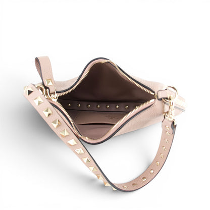 Valentino Rockstud Schultertasche Poudre