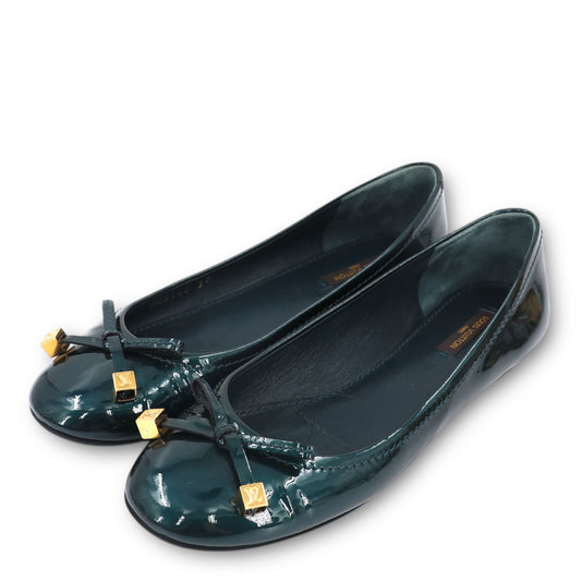 Louis Vuitton Ballerinas Vernis petrol Gr. 37