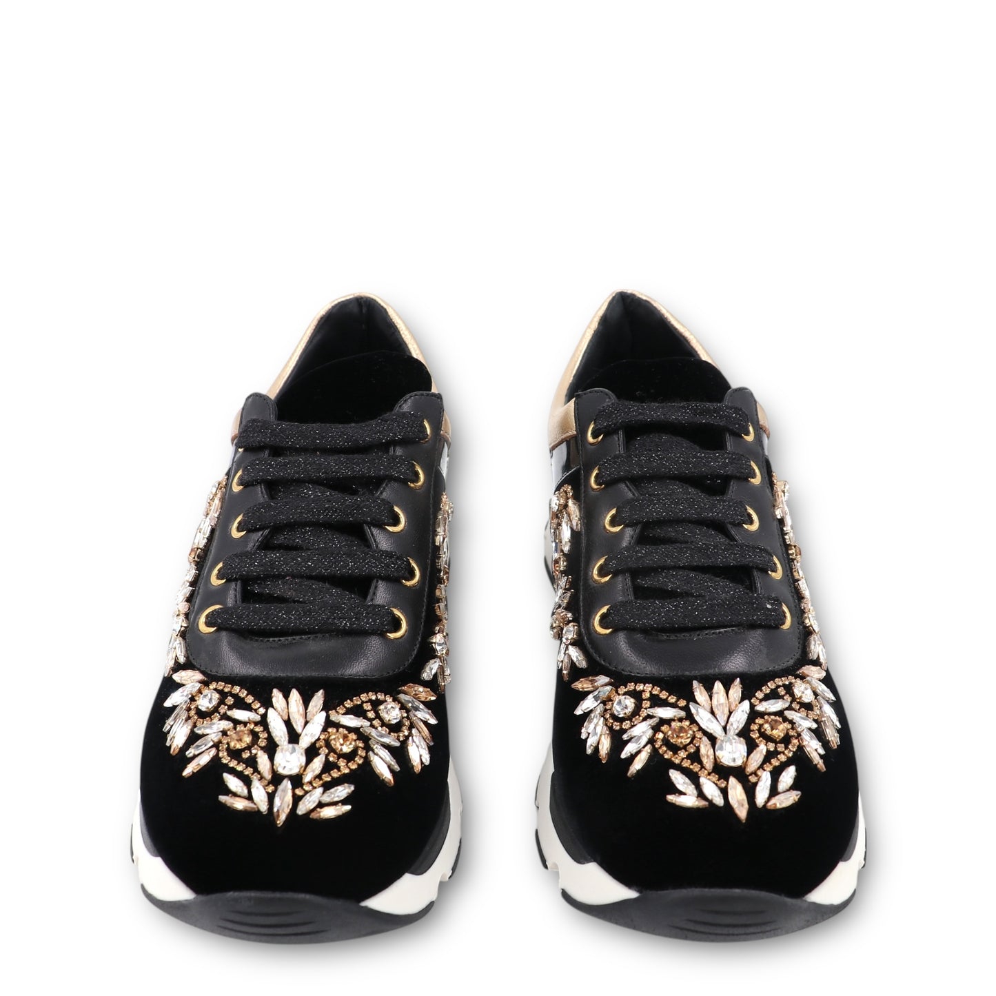 René Caovilla Sneaker Samt schwarz Gr. 37