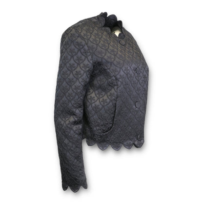 Simone Rocha Jacke schwarz bestickt Gr. 38