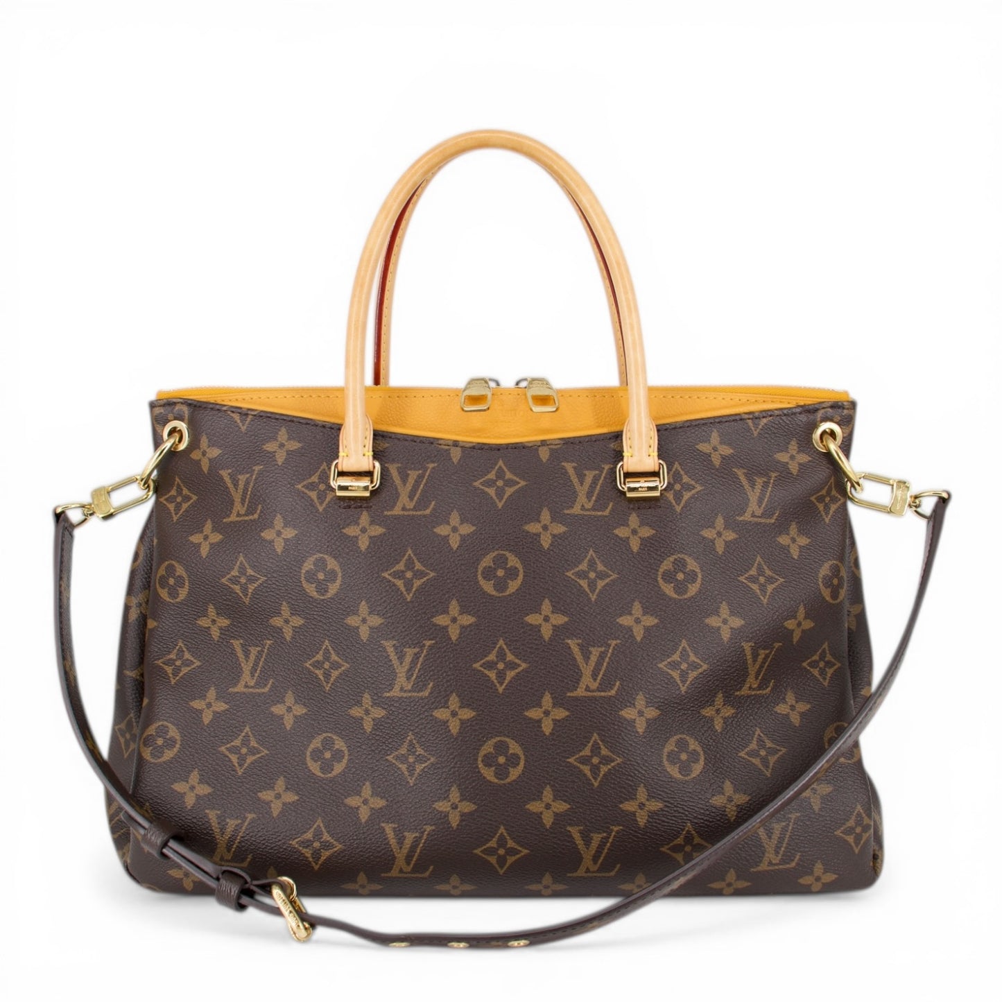 Louis Vuitton Pallas MM Monogram safran
