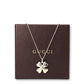 Gucci Kette Kleeblatt Silber