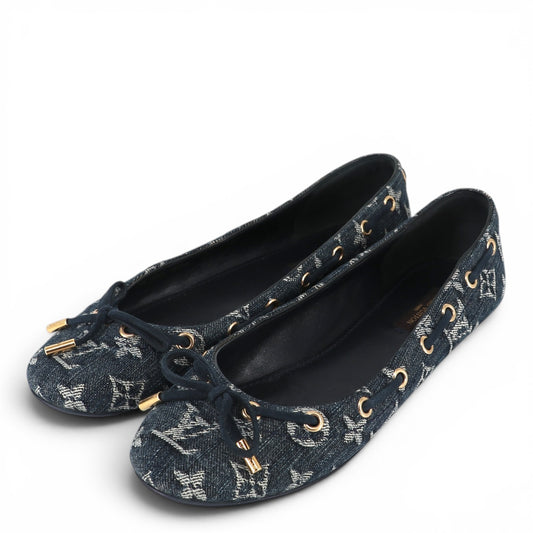 Louis Vuitton Ballerinas denim Gr. 37.5