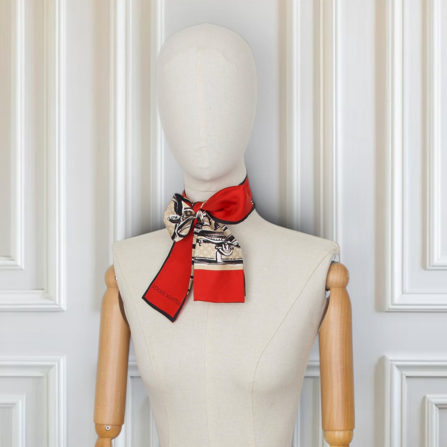 Louis Vuitton Bandeau Trunks beige/rot