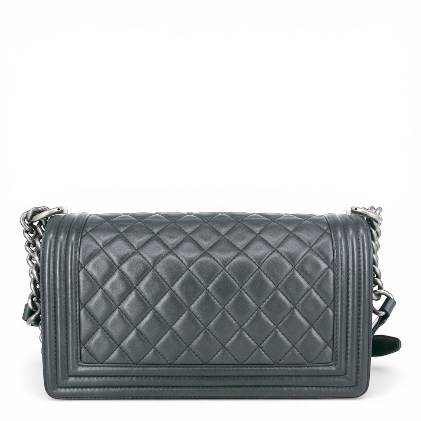 Chanel Boy Medium schwarz metallic
