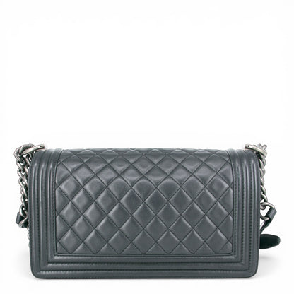 Chanel Boy Medium schwarz metallic