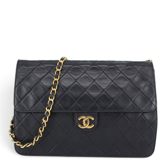 Chanel Matelassé Lammleder schwarz GHW