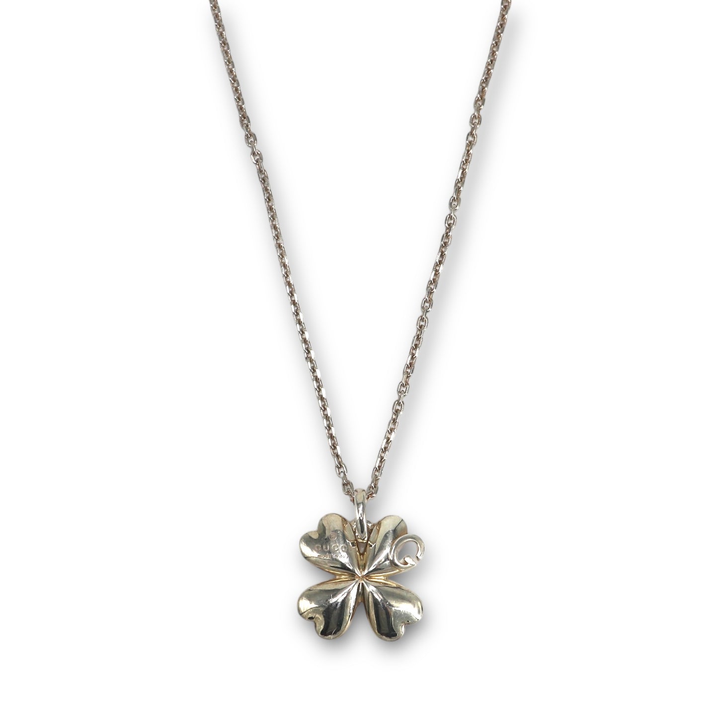 Gucci Kette Kleeblatt Silber