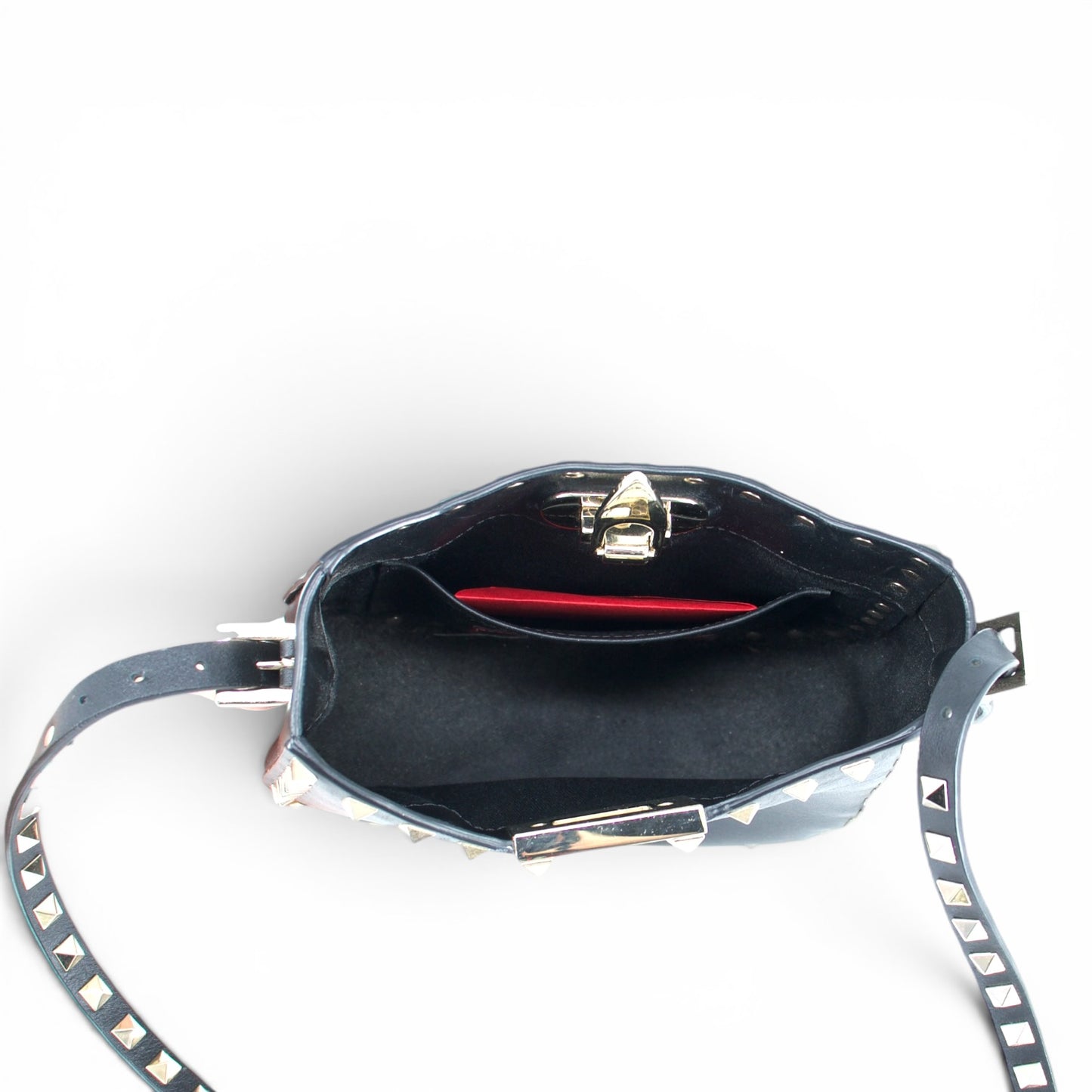 Valentino Rockstud Umhängetasche schwarz