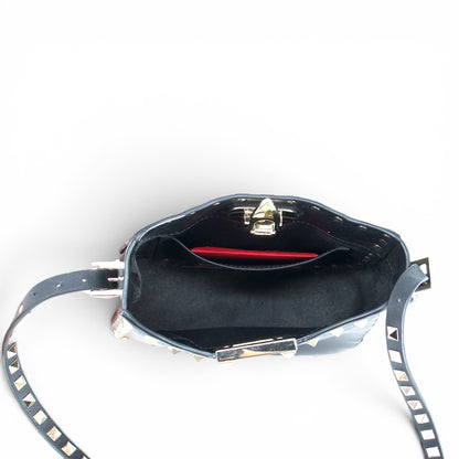 Valentino Rockstud Umhängetasche schwarz