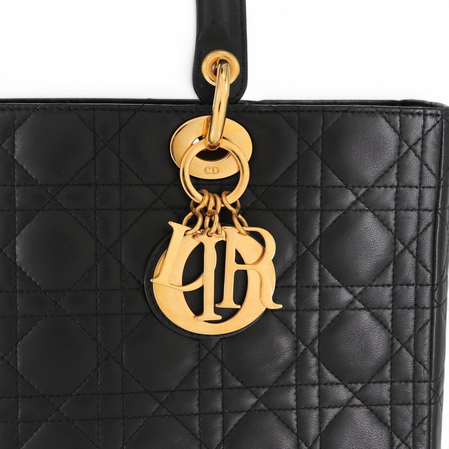 Dior Lady Dior Large schwarz GHW