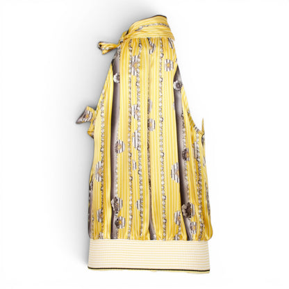 Roberto Cavalli Neckholder Seide gelb IT 44 DE 38