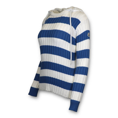 Moncler Pullover blau/weiss gestreift Gr. XS