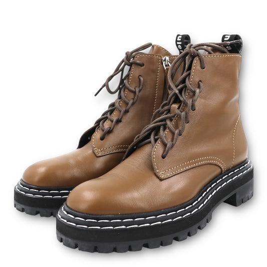 Proenza Schouler combat boots oliv Gr. 38