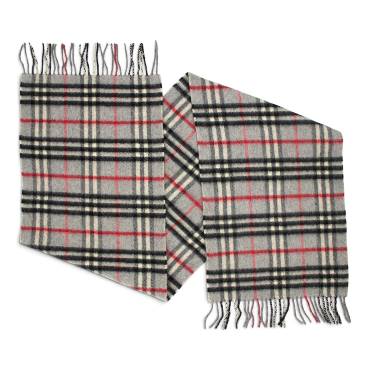 Burberry Schal Kaschmir grau kariert