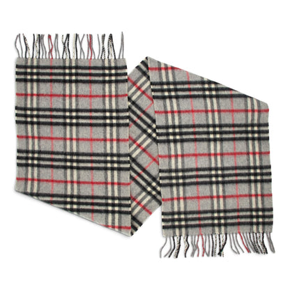 Burberry Schal Kaschmir grau kariert