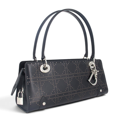 Dior East West Cannage Schultertasche schwarz