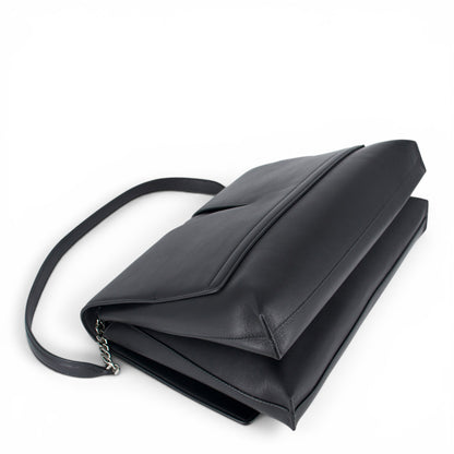 Jil Sander Medium View Schultertasche schwarz