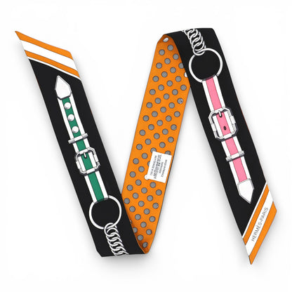 Hermès Twilly "Grand Tralala" Miel/noir