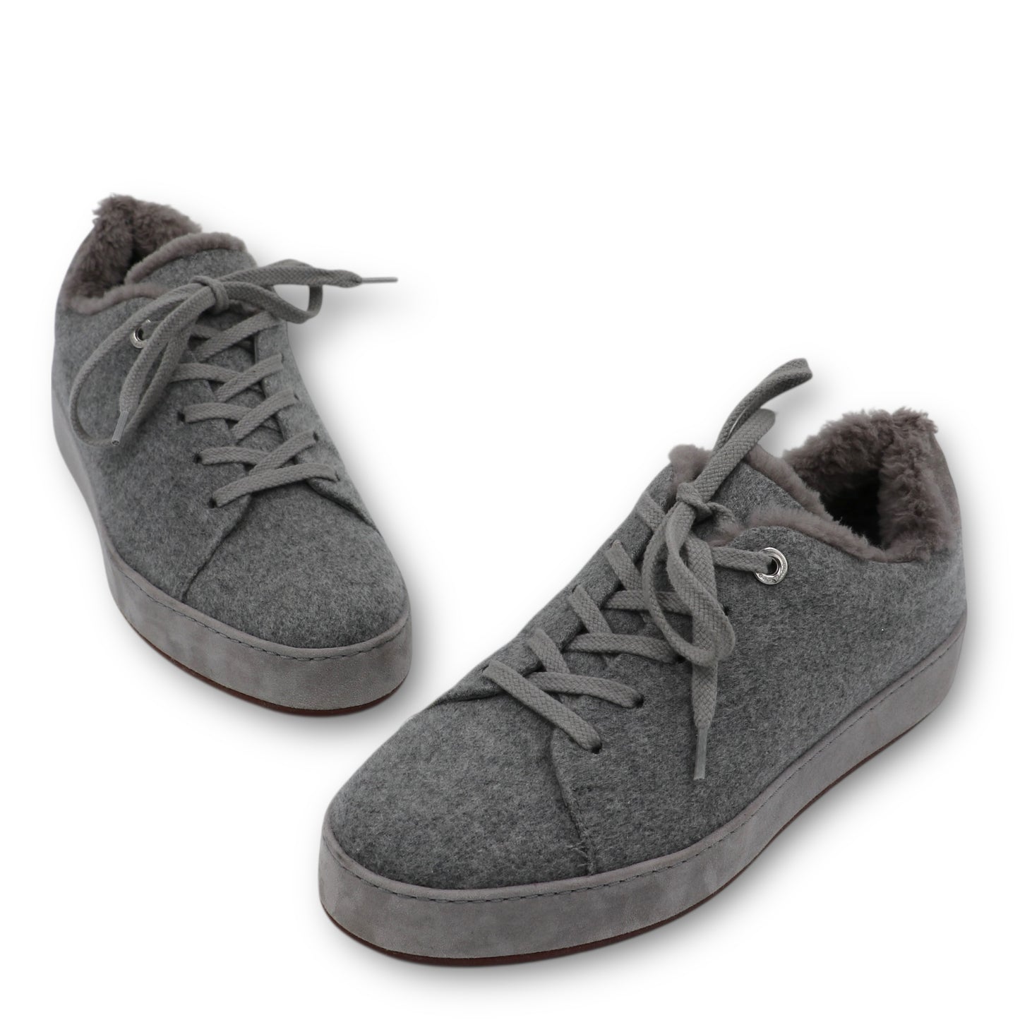 Loro Piana Nuages Cashmere Sneaker grau Gr. 38