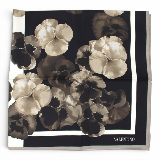 Valentino Seidentuch schwarz/crème
