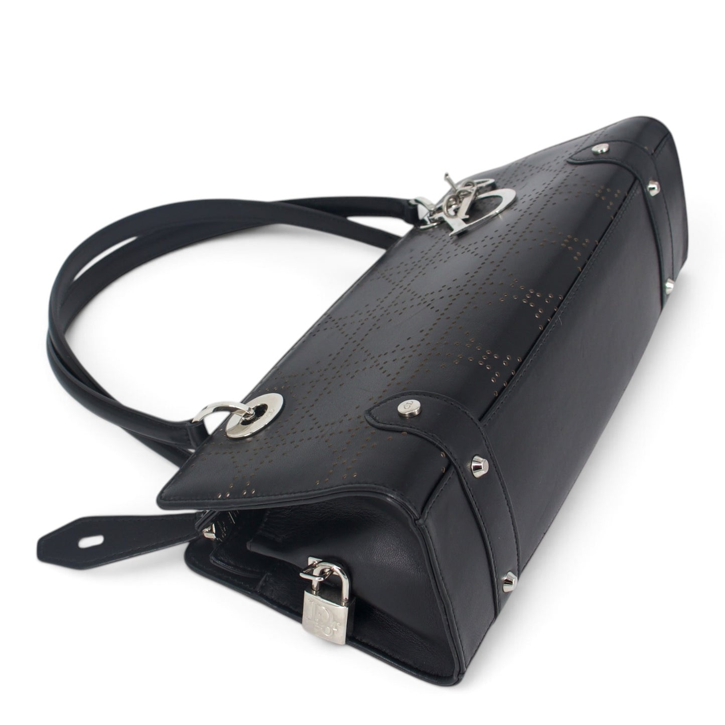 Dior East West Cannage Schultertasche schwarz