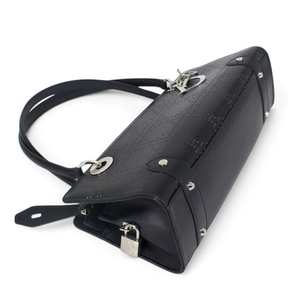 Dior East West Cannage Schultertasche schwarz