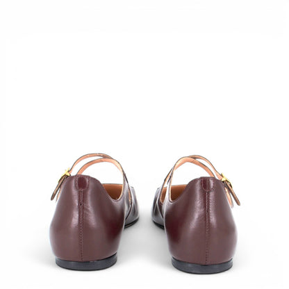 Bally Beliska Ballerina Rotbraun Gr. 38