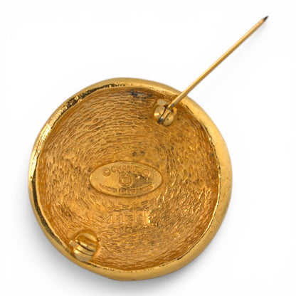Chanel Brosche gold rund