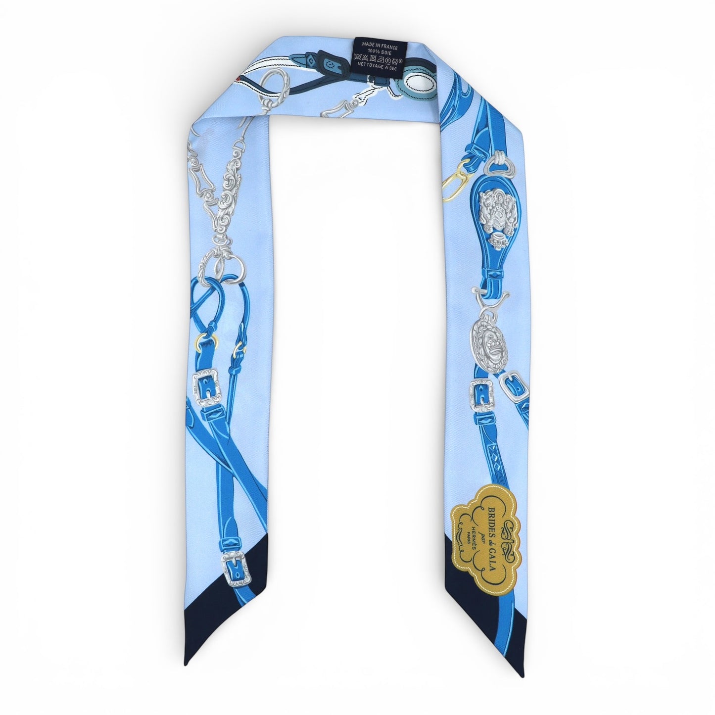 Hermès Twilly "Brides de Gala" blau
