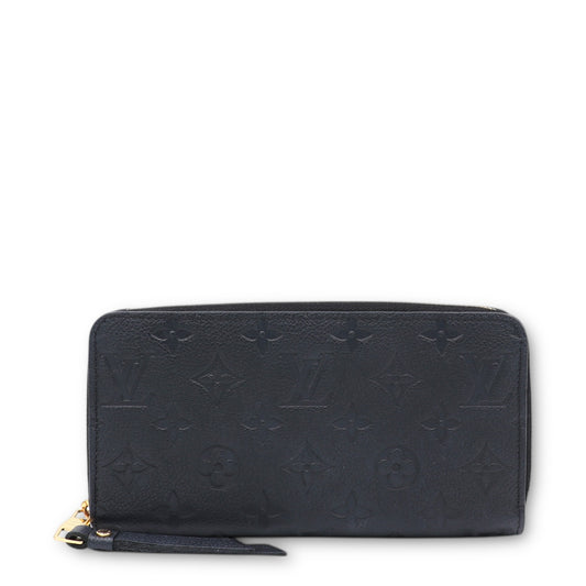 Louis Vuitton Zippy empreinte schwarz