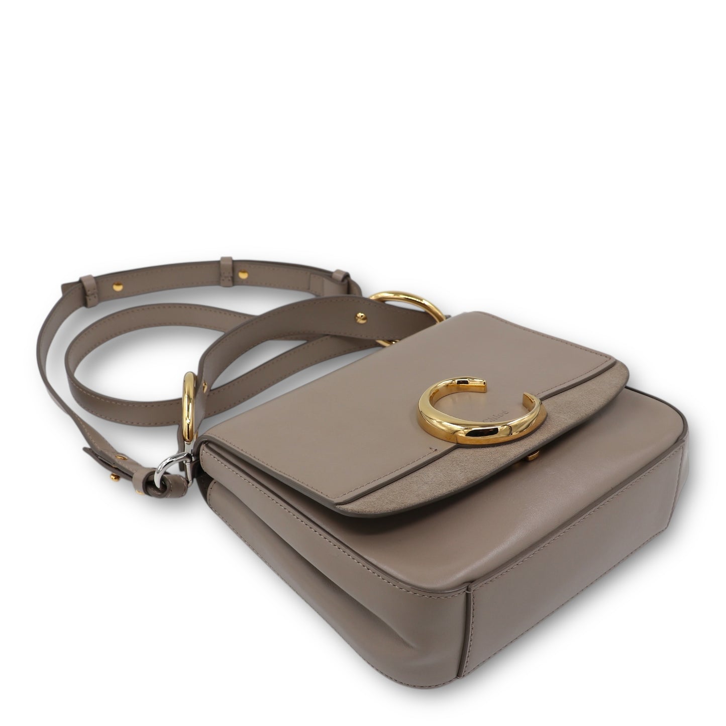Chloé Small C Two-way taupe