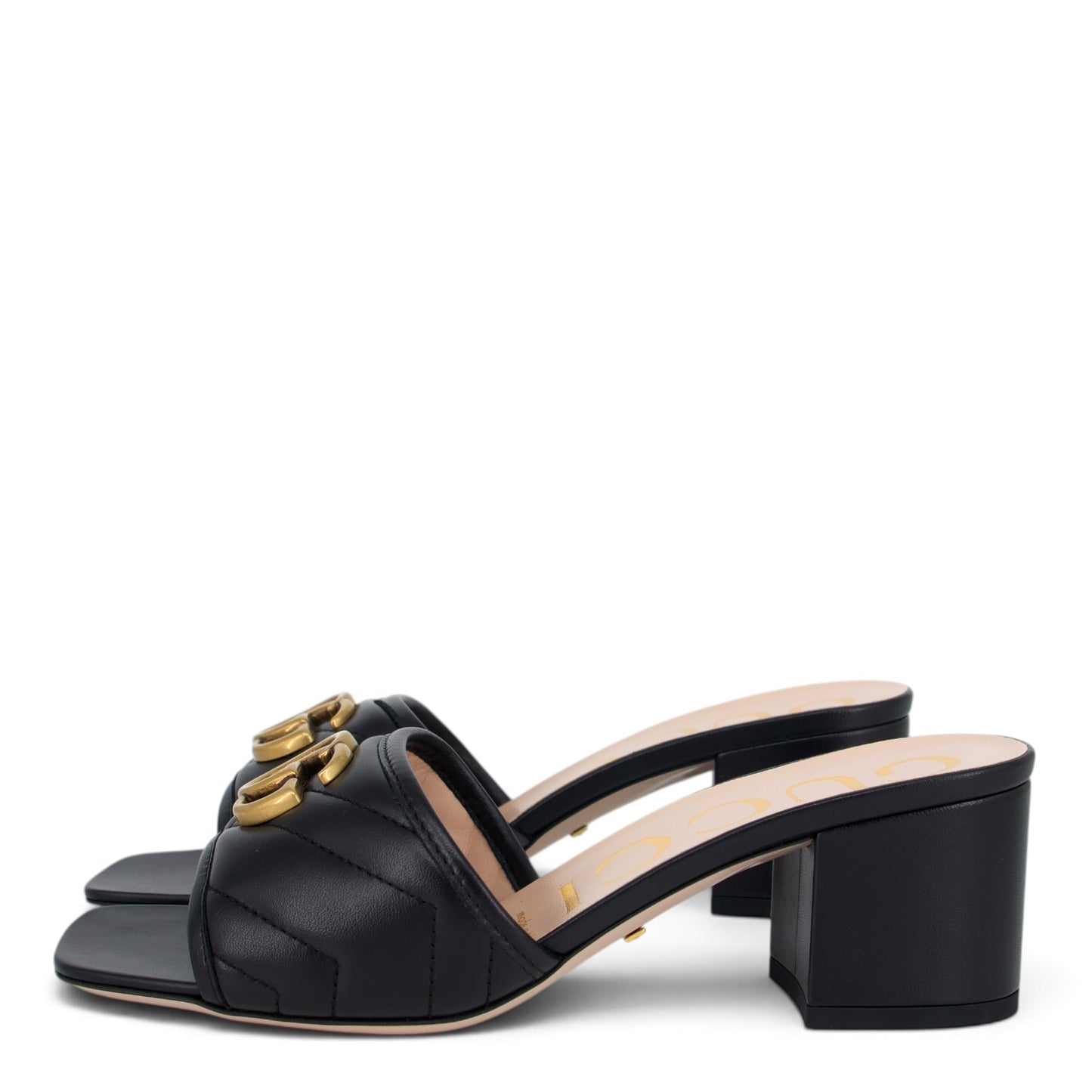 Gucci Marmont Slides schwarz Gr. 36.5