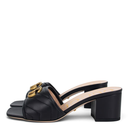 Gucci Marmont Slides schwarz Gr. 36.5