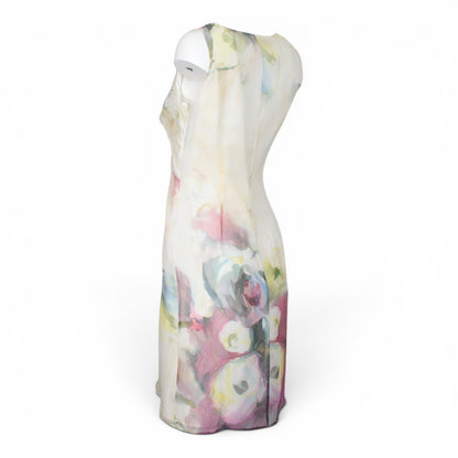 Valentino Kleid Seide crème geblümt IT 42 DE 36