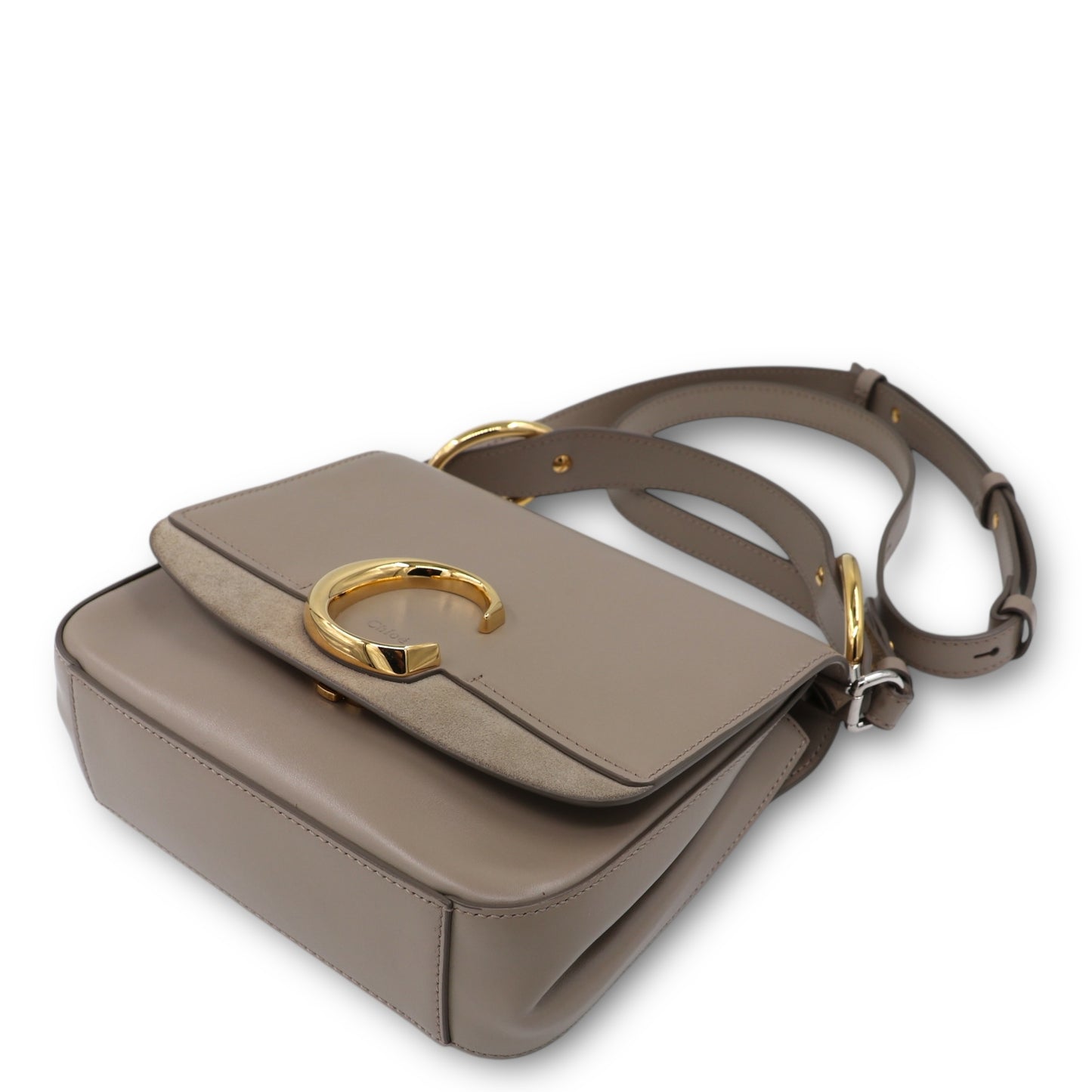 Chloé Small C Two-way taupe
