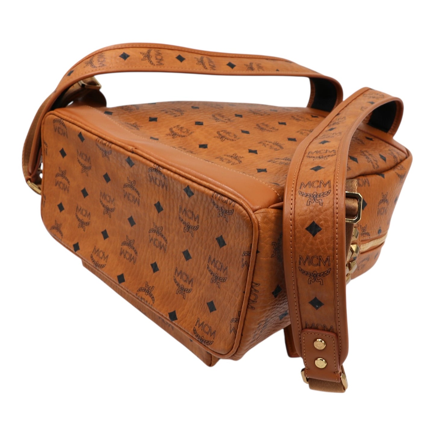 MCM Stark Medium Rucksack cognac