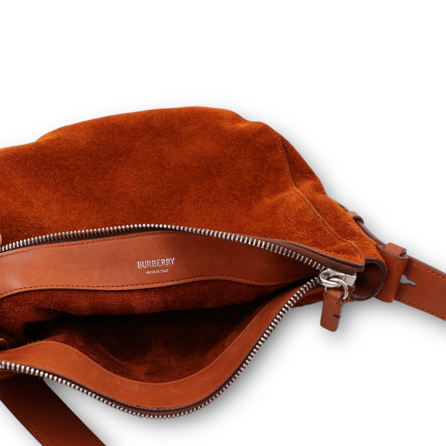 Burberry Small Knight bag Wildleder cognac