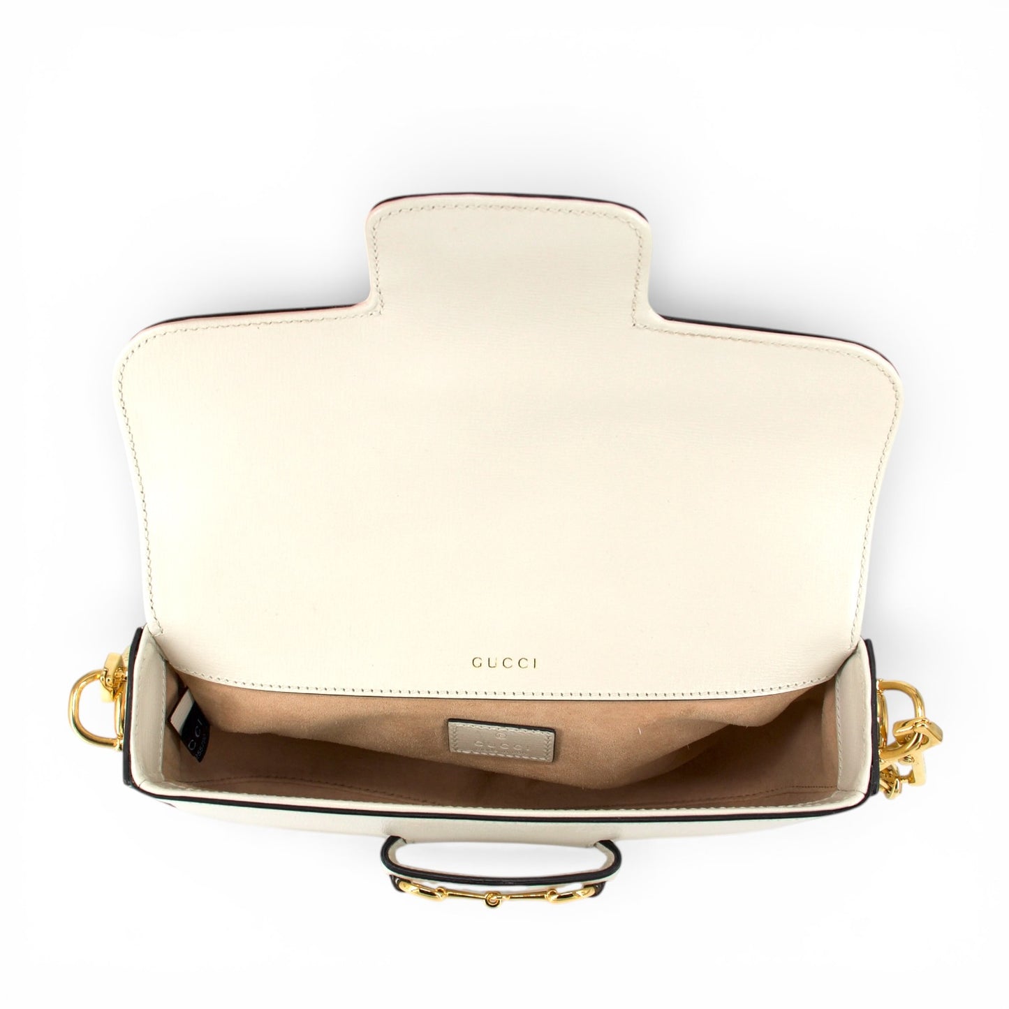 Gucci Small Horsebit 1955 crème