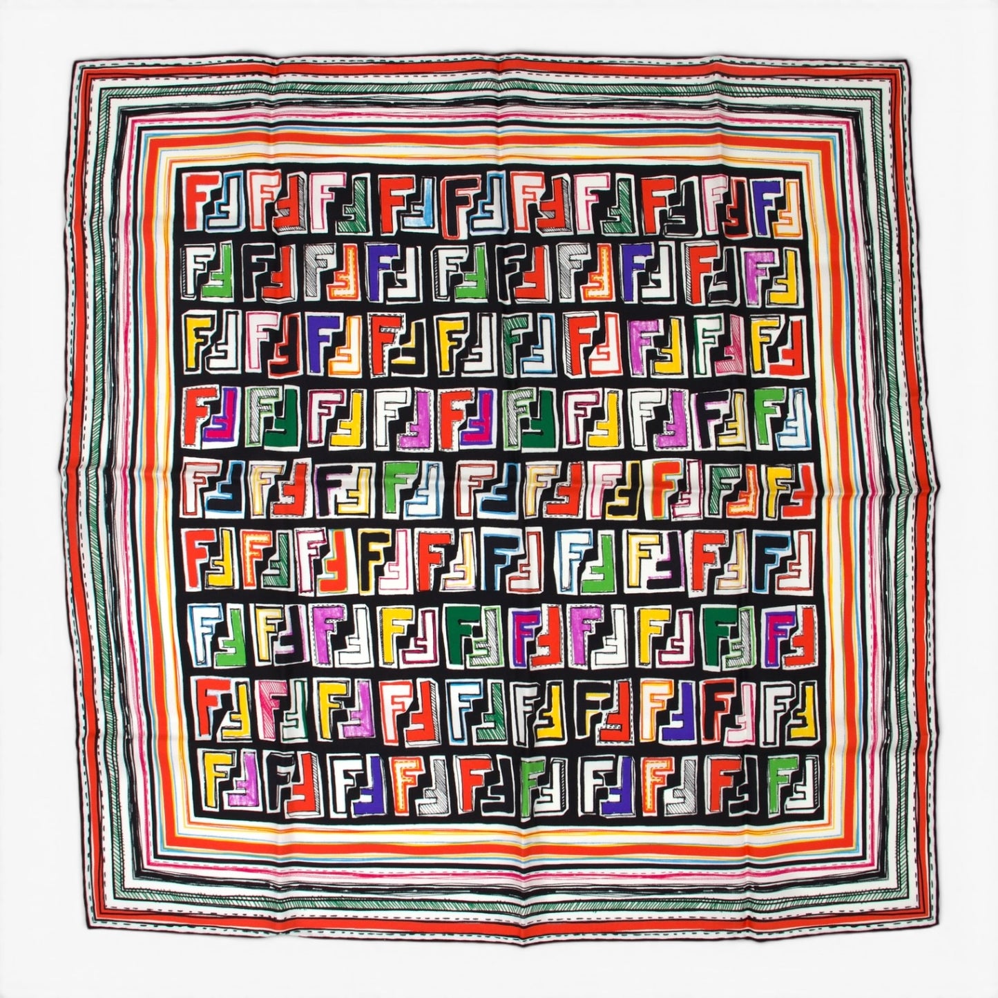 Fendi Seidentuch multicolor