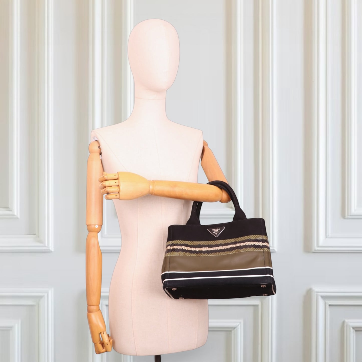 Prada Canapa schwarz/grün