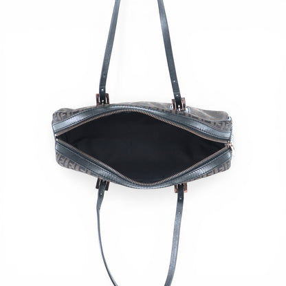 Fendi Zucchino Schultertasche braun